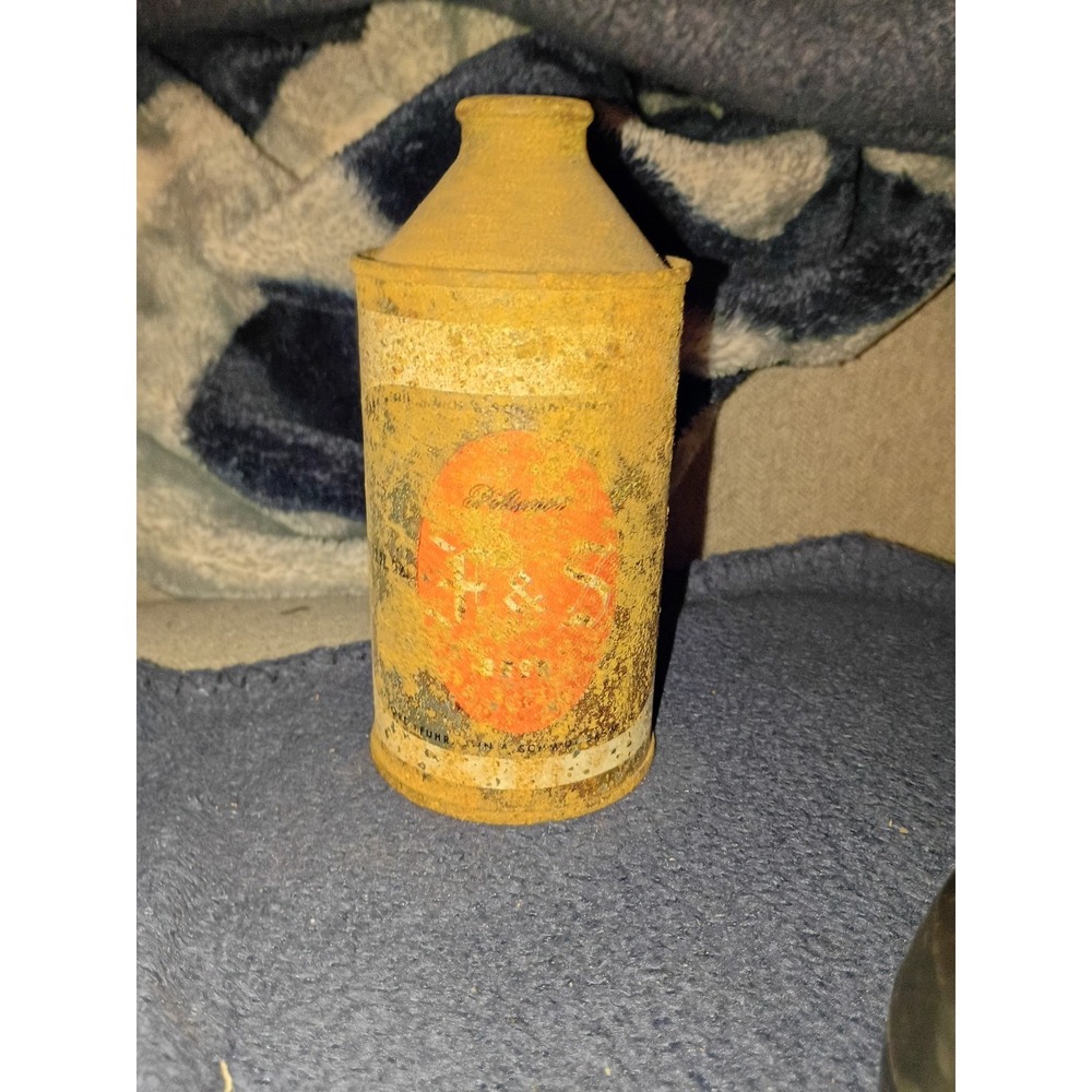 Pilsner F & S Logo Fuhr & Schmidt PA Cone Top Rustic Beer Can